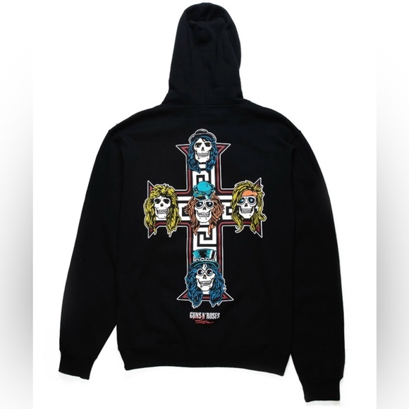 Primitive x Guns n Roses Cross Hoodie - Picture 2 of 3